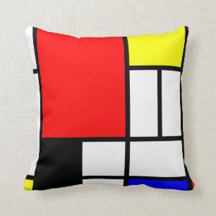 Neo-plasticisme Mondriaan stijl 3 moderne Kussen