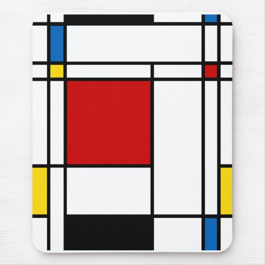 neo-plasticisme Mondriaan stijl Muismat (Voorkant)