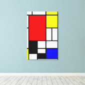 Neo-plasticisme Mondriaanse stijl Canvas Afdruk (Insitu (Houten vloer))