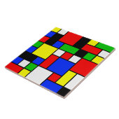 Neo-Plasticisme No. 2 Art Tegel Tegeltje (Zijkant)