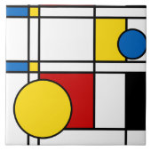 Neo-Plasticisme nr. 4 Art Tegel Tegeltje (Voorkant)