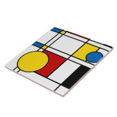 Neo-Plasticisme nr. 4 Art Tegel Tegeltje (Zijkant)