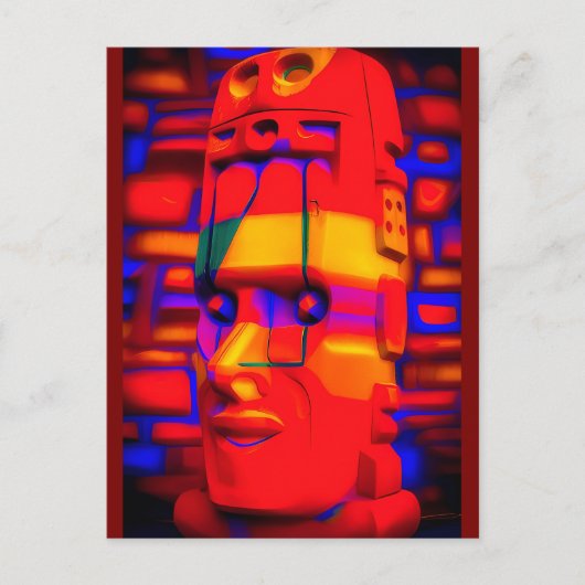 Neo-Polynesische Briefkaart (Voorkant)