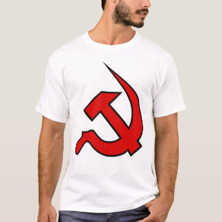 Neo Red & Black Hammer & Sickle op Mannen T-shirt
