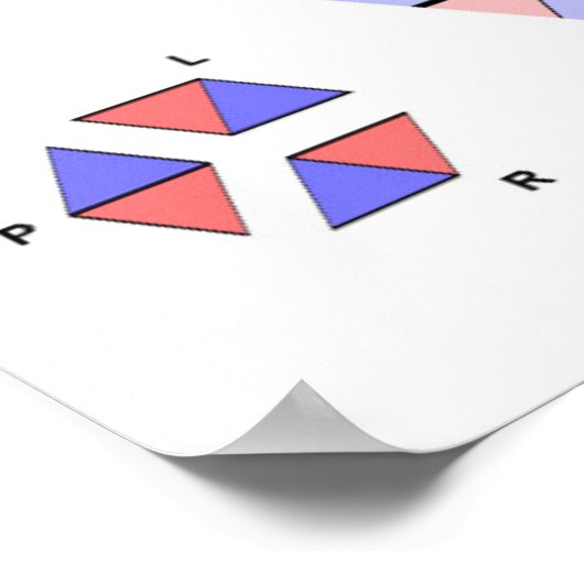 Neo-Riemannian Tonnetz Music Diagram Belangrijkste Poster (Hoek)