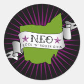 Neo Rock'n'Roller Meisjes sticker (Voorkant)