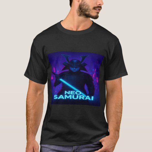 Neo Samurai | Cyberpunk WarriorT-Shirt & Art Print T-shirt (Voorkant)