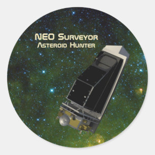 NEO Surveyor Asteroid Hunter Ronde Sticker