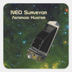 NEO Surveyor Asteroid Hunter Vierkante Sticker