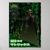 Neo The Matrix Japans Poster (Voorkant)