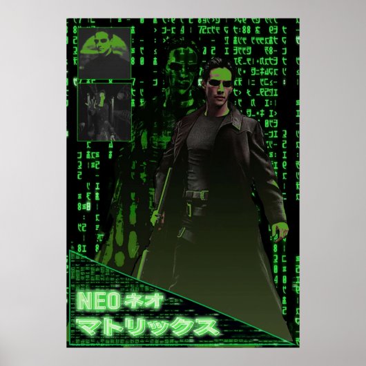 Neo The Matrix Japans Poster (Voorkant)