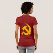Neo-Thick Chrome Yellow Hammer & Sickle T-shirt (Achterkant volledig)