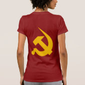 Neo-Thick Chrome Yellow Hammer & Sickle T-shirt (Achterkant)
