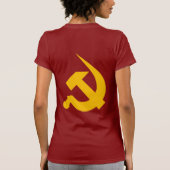 Neo-Thick Chrome Yellow Hammer & Sickle T-shirt (Achterkant)