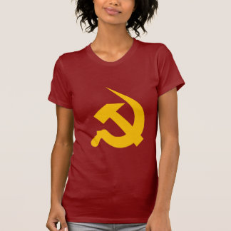 Neo-Thick Chrome Yellow Hammer & Sickle T-shirt