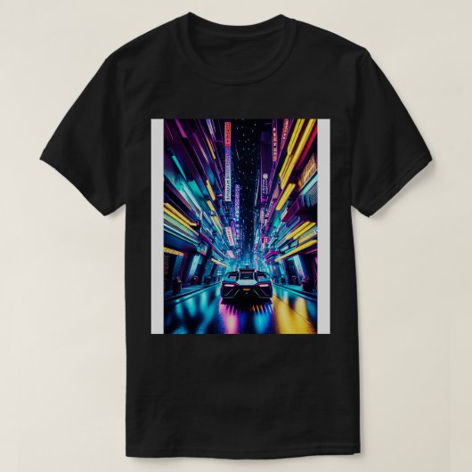 Neo Tokio 's nachts T-shirt (Design voorkant)