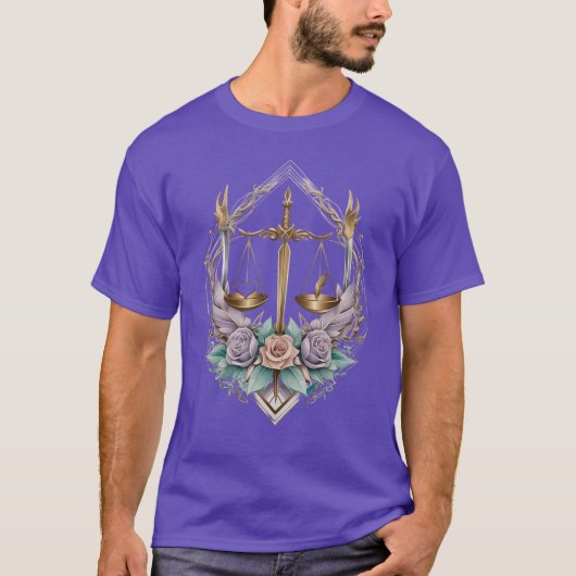 Neo-Traditional Libra – Heart & Honor T-shirt (Voorkant)