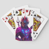 Neo-Tribal Royalty Poker Kaart (Achterkant)