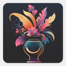 NEO VAAS #1 VIERKANTE STICKER