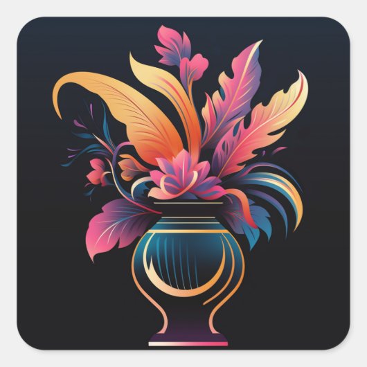 NEO VAAS #1 VIERKANTE STICKER (Voorkant)