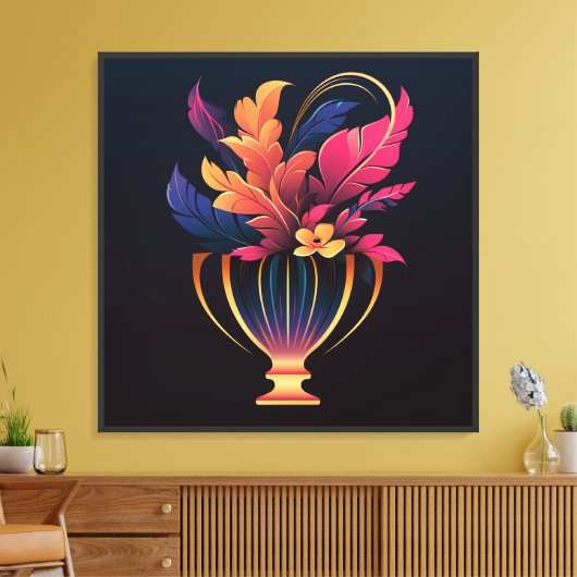 NEO VAAS #2 CANVAS AFDRUK (Insitu (Woonkamer))