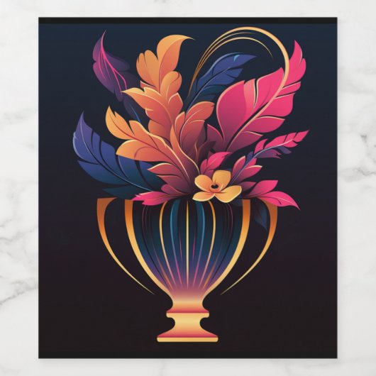 NEO VAAS #2 WIJN ETIKET (Enkel label)