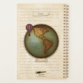 Neo-Victoriaans Logboek van de Ontdekkingsreiziger Planner (Achterkant)