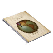 Neo-Victoriaans Westerne Hemisphere Map Steampunk Notitieboek (Rechterzijde)