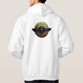 NeoAnkh 3D Golden Winged Ankh & Hieroglyphs Disk Hoodie (Achterkant)