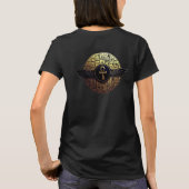 NeoAnkh 3D Golden Winged Ankh & Hieroglyphs Disk T-shirt (Achterkant)