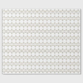 Neoclassical 3D Embossed Gold Gradient Wedding  Cadeaupapier (Vlak)