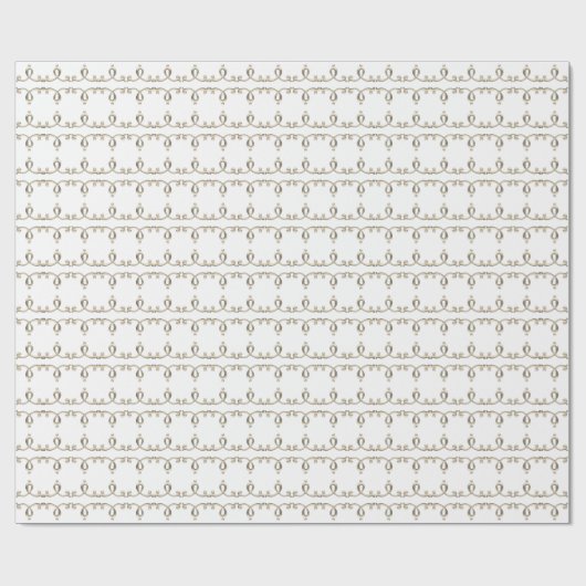 Neoclassical 3D Embossed Gold Gradient Wedding  Cadeaupapier (Vlak)