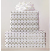 Neoclassical 3D Embossed Gold Gradient Wedding  Cadeaupapier