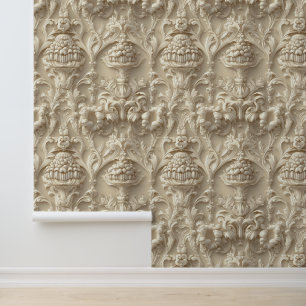 Neoclassicisme Bloemen Tand Dental Clinic Decor Behang