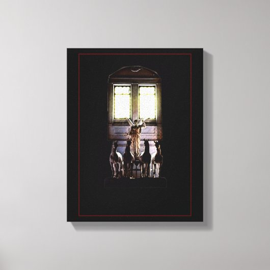 Neoclassicistisch marmeren beeldhouwdoek canvas afdruk (Voorkant)