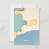 Neoclassicistische bloemensympathie dankjewel kaar bedankkaart (Achterkant)