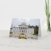 neoclassiek staatskapitolgebouw in montpelier kaart (Voorkant)