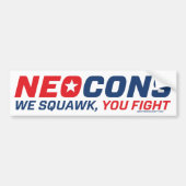 Neocon Chickenhawk Logo Bumpersticker (Voorkant)
