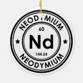 Neodymium Element keramisch Ornament (Achterkant)