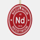 Neodymium element rood keramisch Ornament (Rechts)