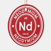Neodymium element rood keramisch Ornament (Links)