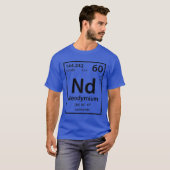 Neodymium Element (zwart) T-shirt (Voorkant volledig)