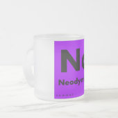 Neodymium | Periodieke tabel van elementen Matglas Koffiemok (Voorkant links)