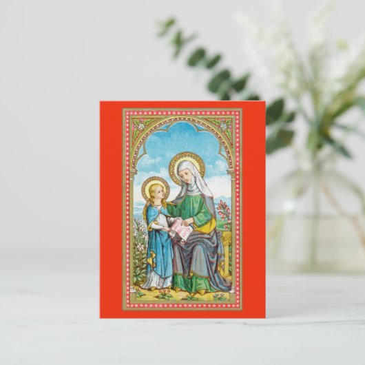 NeoGothic St. Anne en Young Mary (SAU 29) Briefkaart (Staand voorkant)