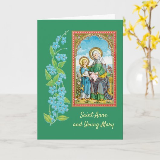 NeoGothic St. Anne en Young Mary (SAU 29) Kaart (Gele Bloem)