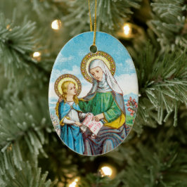 NeoGothic St. Anne en Young Mary (SAU 29) Keramisch Ornament