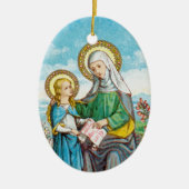 NeoGothic St. Anne en Young Mary (SAU 29) Keramisch Ornament (Voorkant)