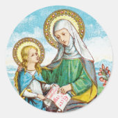 NeoGothic St. Anne en Young Mary (SAU 29) Ronde Sticker (Voorkant)