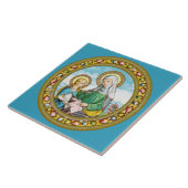 NeoGothic St. Anne en Young Mary (SAU 29) Tegeltje (Zijkant)