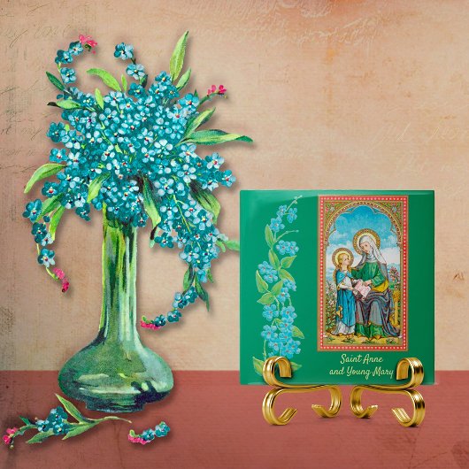 NeoGothic St. Anne en Young Mary (SAU 29) Tegeltje